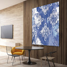 Blue Ex I by Eva Watts on GIANT ART - white abstract