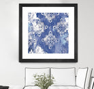 Blue Ex I by Eva Watts on GIANT ART - white abstract