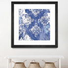 Blue Ex I by Eva Watts on GIANT ART - white abstract