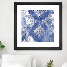 Blue Ex I by Eva Watts on GIANT ART - white abstract