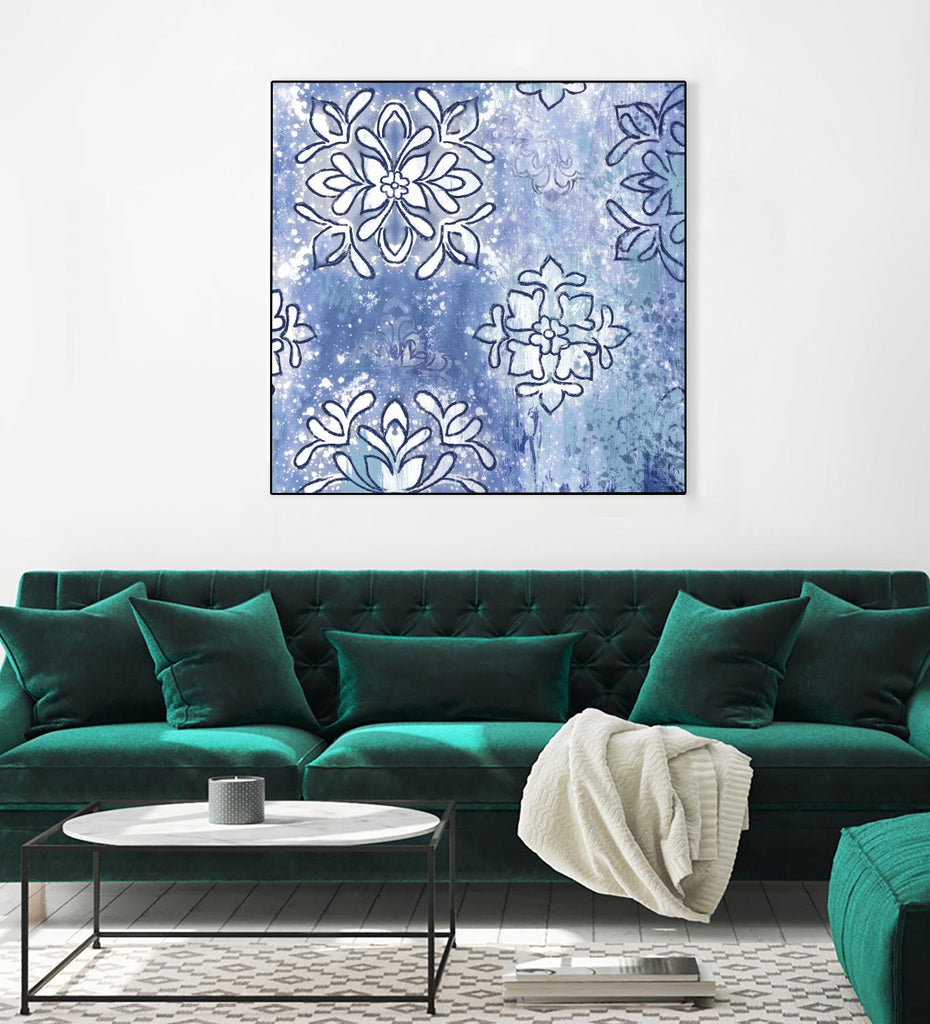 Blue Ex III by Eva Watts on GIANT ART - blue abstract
