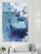 Tides II by Eva Watts on GIANT ART - cyan wildlife