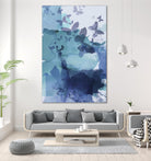 Tides II by Eva Watts on GIANT ART - cyan wildlife