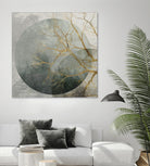 Mid Night II by Eva Watts on GIANT ART - gold trees