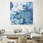 Drift II by Eva Watts on GIANT ART - cyan wildlife