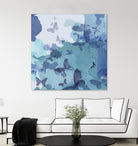 Drift II by Eva Watts on GIANT ART - cyan wildlife