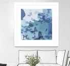 Drift II by Eva Watts on GIANT ART - cyan wildlife