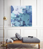 Drift II by Eva Watts on GIANT ART - cyan wildlife