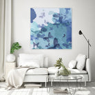 Drift II by Eva Watts on GIANT ART - cyan wildlife