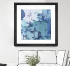 Drift II by Eva Watts on GIANT ART - cyan wildlife