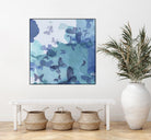 Drift II by Eva Watts on GIANT ART - cyan wildlife