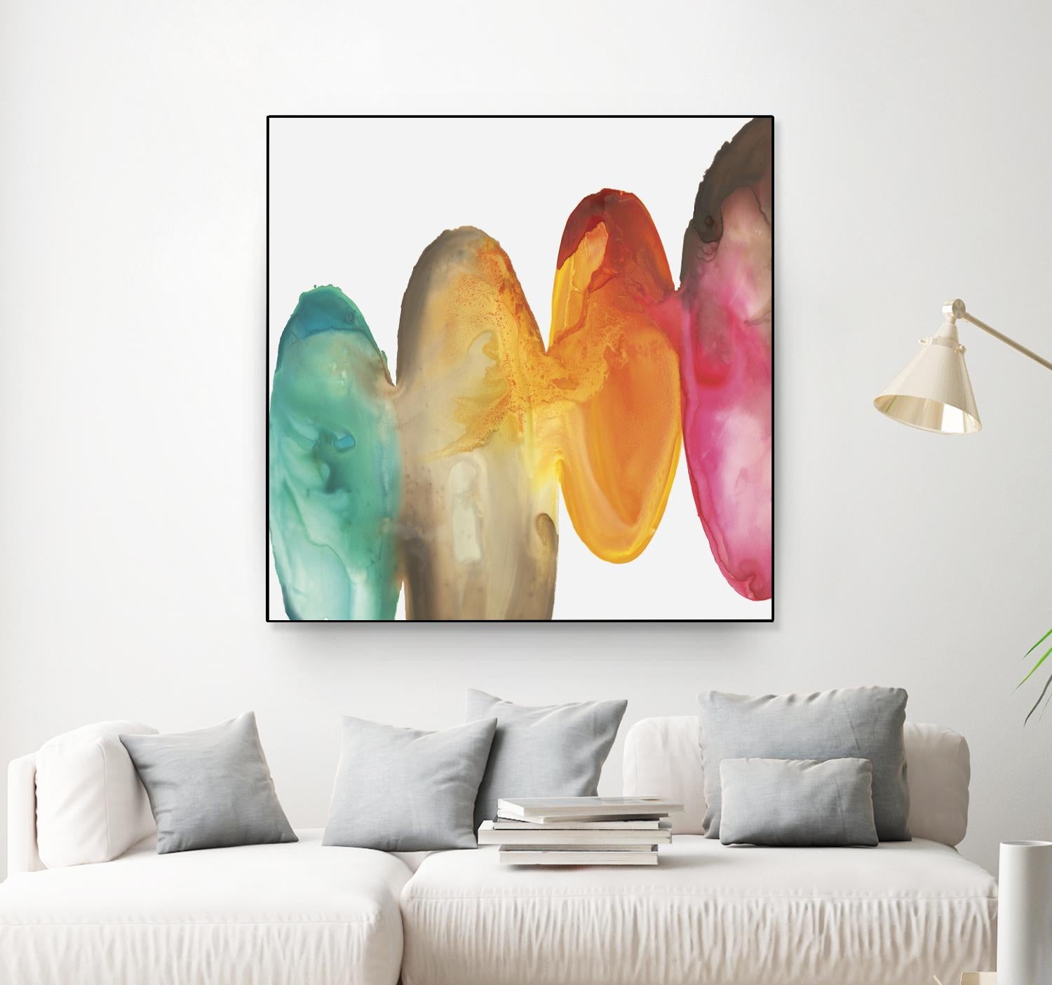 Bound I by Eva Watts on GIANT ART - orange abstract