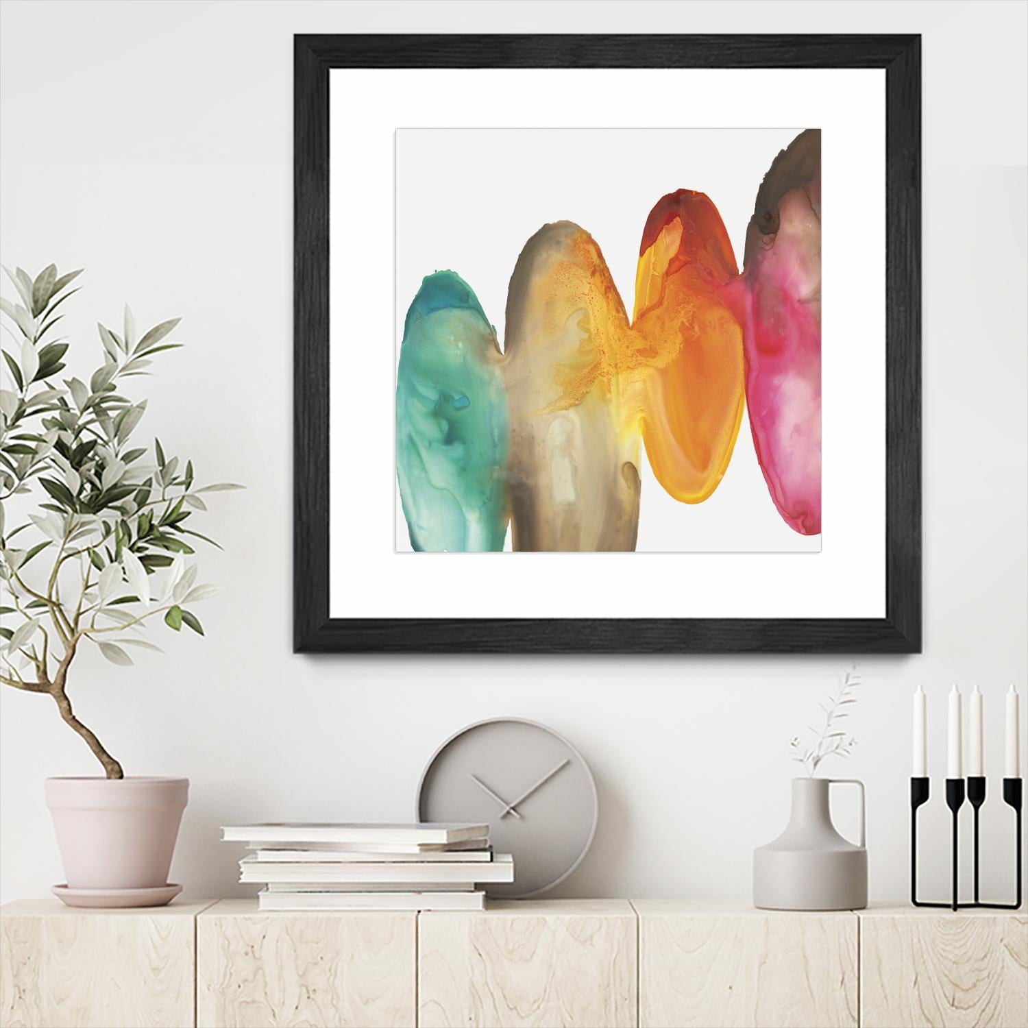 Bound I by Eva Watts on GIANT ART - orange abstract