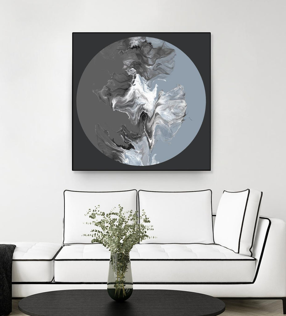 Centered Composed II by Eva Watts on GIANT ART - gray shapes round