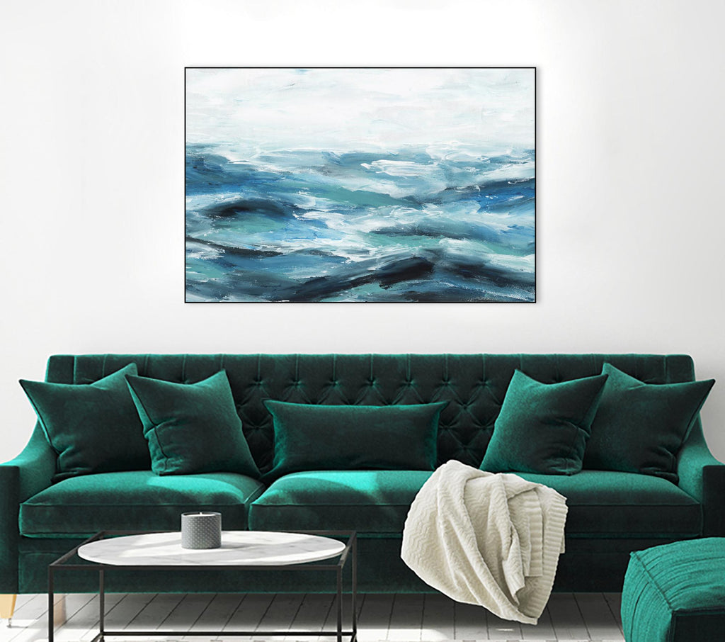 Oceanic I par Isabelle Z sur GIANT ART - scène de mer blanche