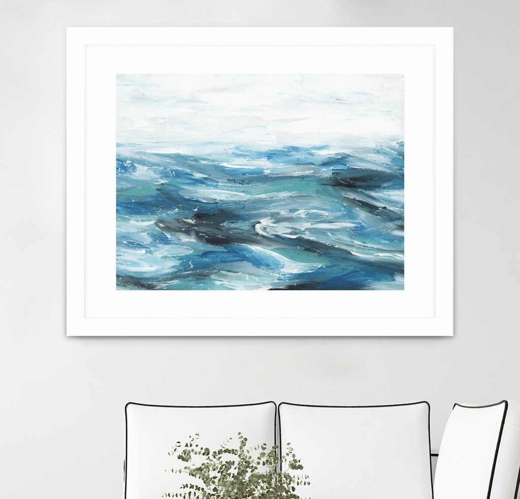 Oceanic II par Isabelle Z sur GIANT ART - scène de mer blanche