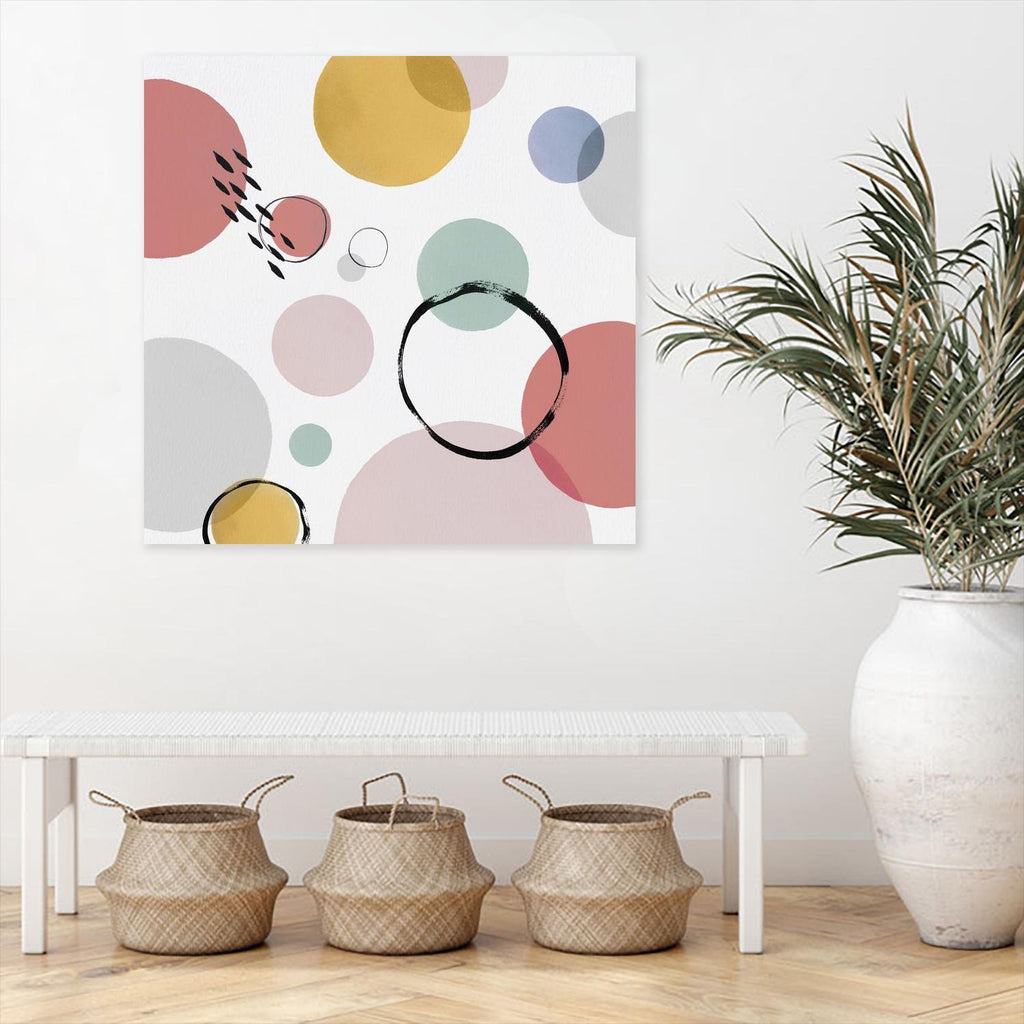 Colour Motion I by Isabelle Z on GIANT ART - pink shapes circles