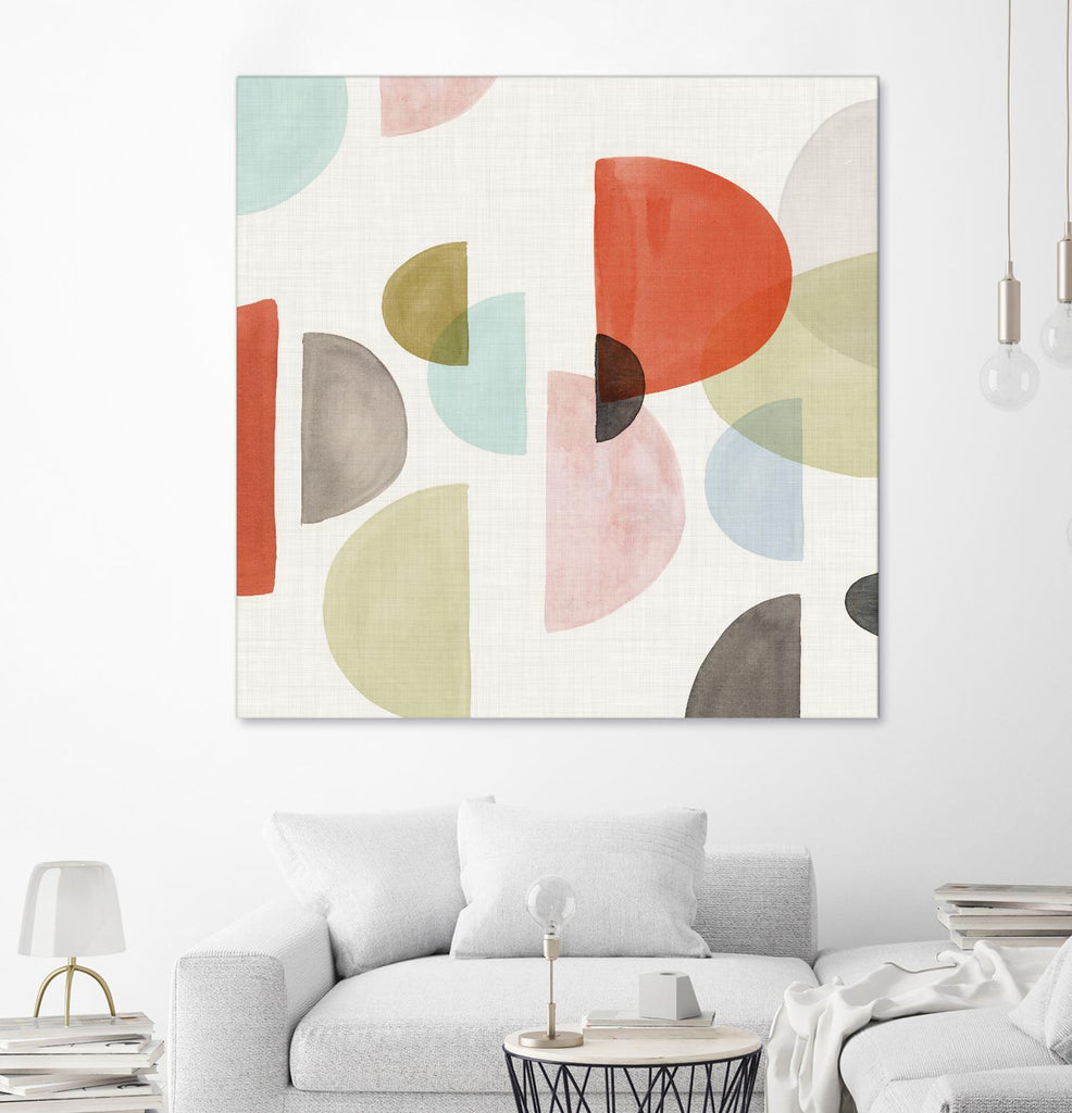 Dot Com I by Isabelle Z on GIANT ART - red abstract