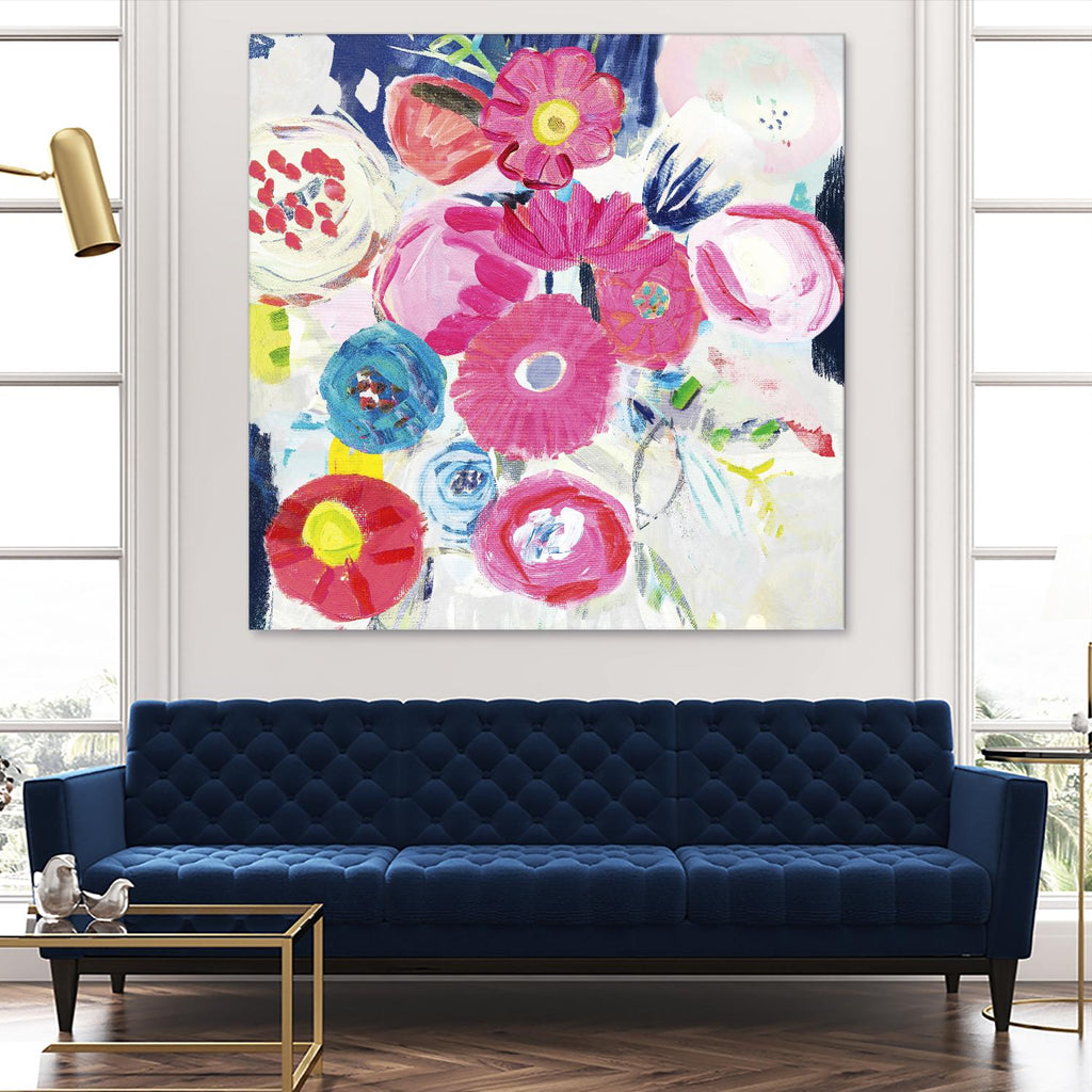 Fresh Florals III by Farida Zaman on GIANT ART - white floral