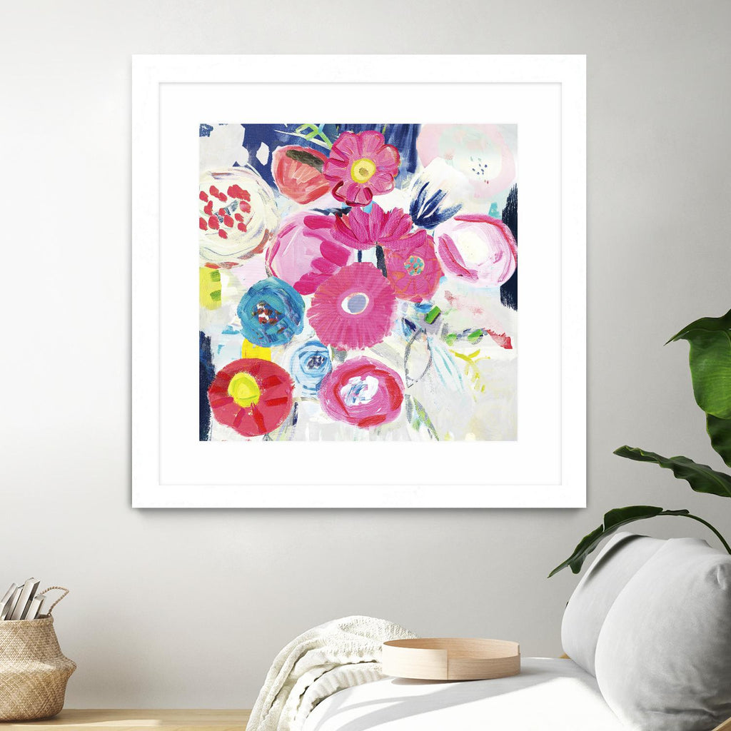 Fresh Florals III by Farida Zaman on GIANT ART - white floral