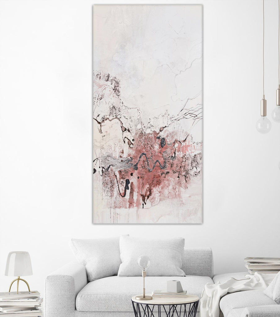 Stained Rose Version by Jennifer Gardner on GIANT ART - pink abstract