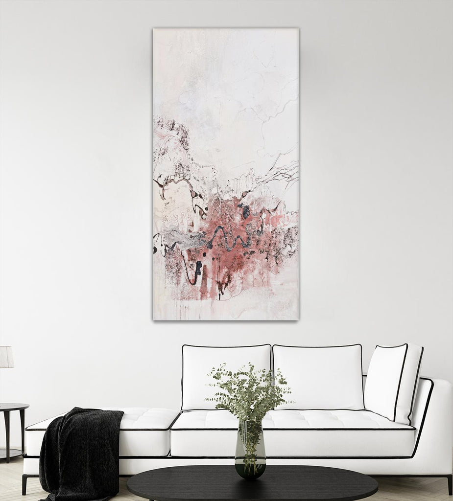 Stained Rose Version by Jennifer Gardner on GIANT ART - pink abstract