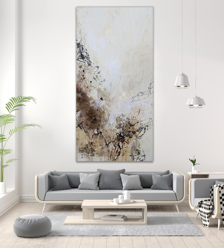 Stained II by Jennifer Gardner on GIANT ART - brown abstract