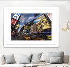 Palace Theater Traffic by Guilliame Gaudet on GIANT ART - yellow city scene