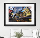 Palace Theater Traffic by Guilliame Gaudet on GIANT ART - yellow city scene