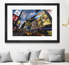 Palace Theater Traffic by Guilliame Gaudet on GIANT ART - yellow city scene
