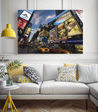 Palace Theater Traffic by Guilliame Gaudet on GIANT ART - yellow city scene