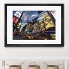 Palace Theater Traffic by Guilliame Gaudet on GIANT ART - yellow city scene