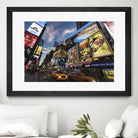 Palace Theater Traffic by Guilliame Gaudet on GIANT ART - yellow city scene