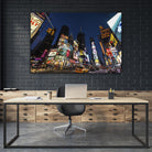 Times Square Billboards by Guilliame Gaudet on GIANT ART - black city scene