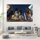 Times Square Billboards by Guilliame Gaudet on GIANT ART - black city scene