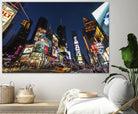 Times Square Billboards by Guilliame Gaudet on GIANT ART - black city scene
