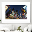 Times Square Billboards by Guilliame Gaudet on GIANT ART - black city scene
