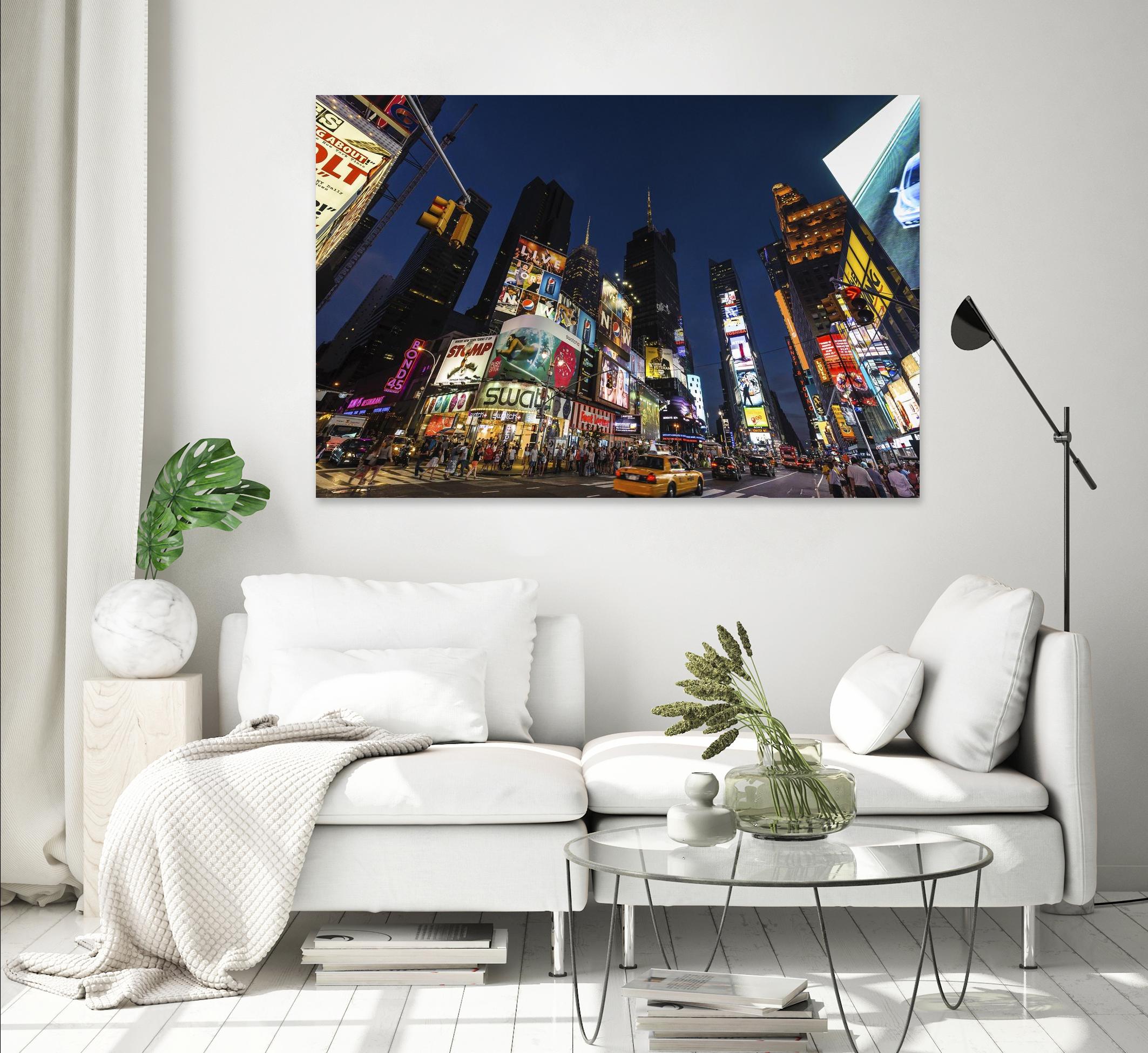 Times Square Billboards by Guilliame Gaudet on GIANT ART - black city scene