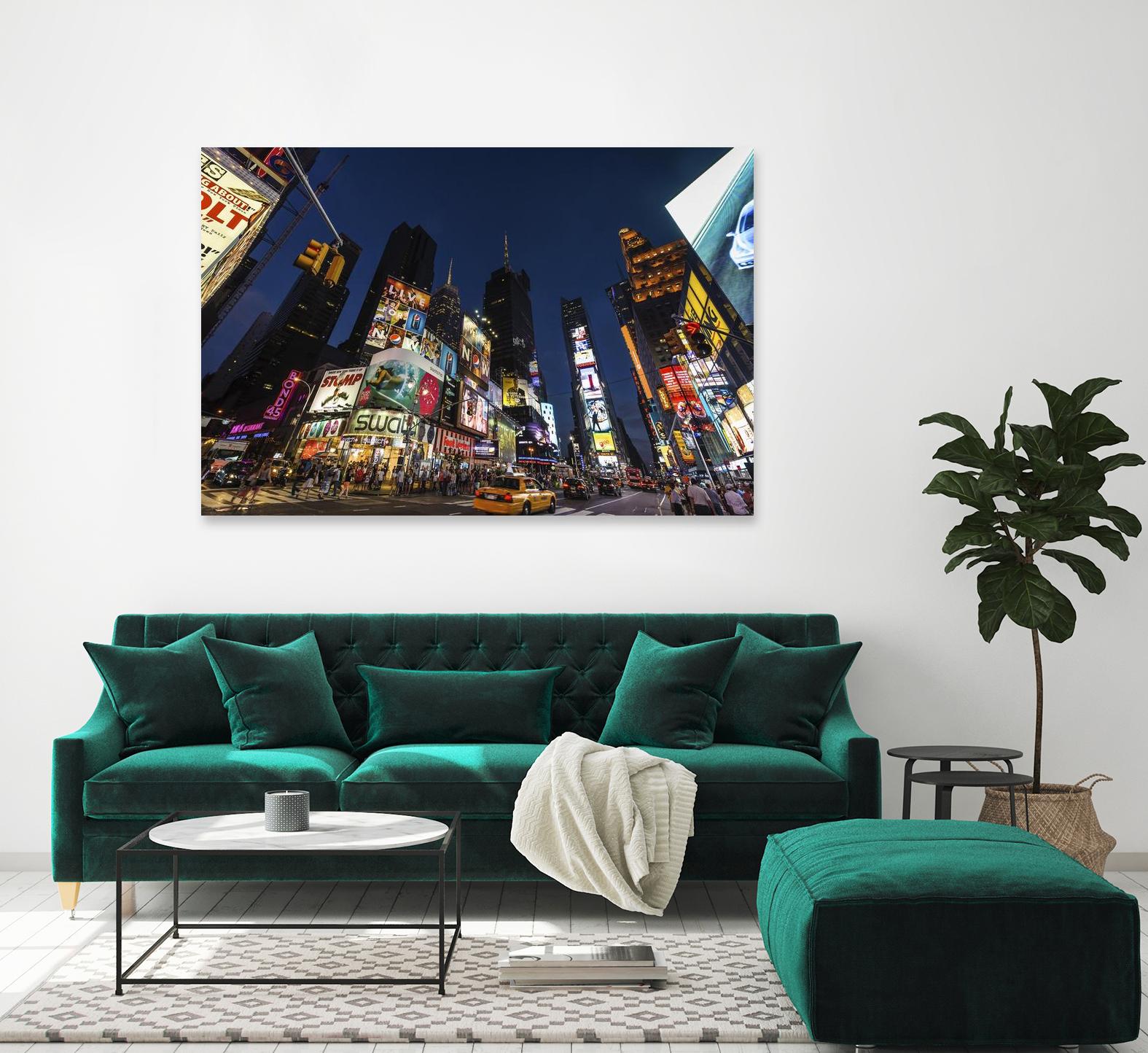 Times Square Billboards by Guilliame Gaudet on GIANT ART - black city scene