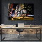 Times Square Rays of Light VI by Guilliame Gaudet on GIANT ART - yellow city scene