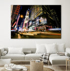 Times Square Rays of Light VI by Guilliame Gaudet on GIANT ART - yellow city scene