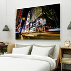 Times Square Rays of Light VI by Guilliame Gaudet on GIANT ART - yellow city scene