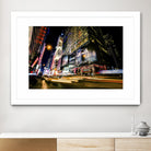 Times Square Rays of Light VI by Guilliame Gaudet on GIANT ART - yellow city scene