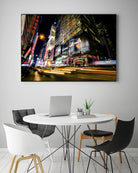 Times Square Rays of Light VI by Guilliame Gaudet on GIANT ART - yellow city scene