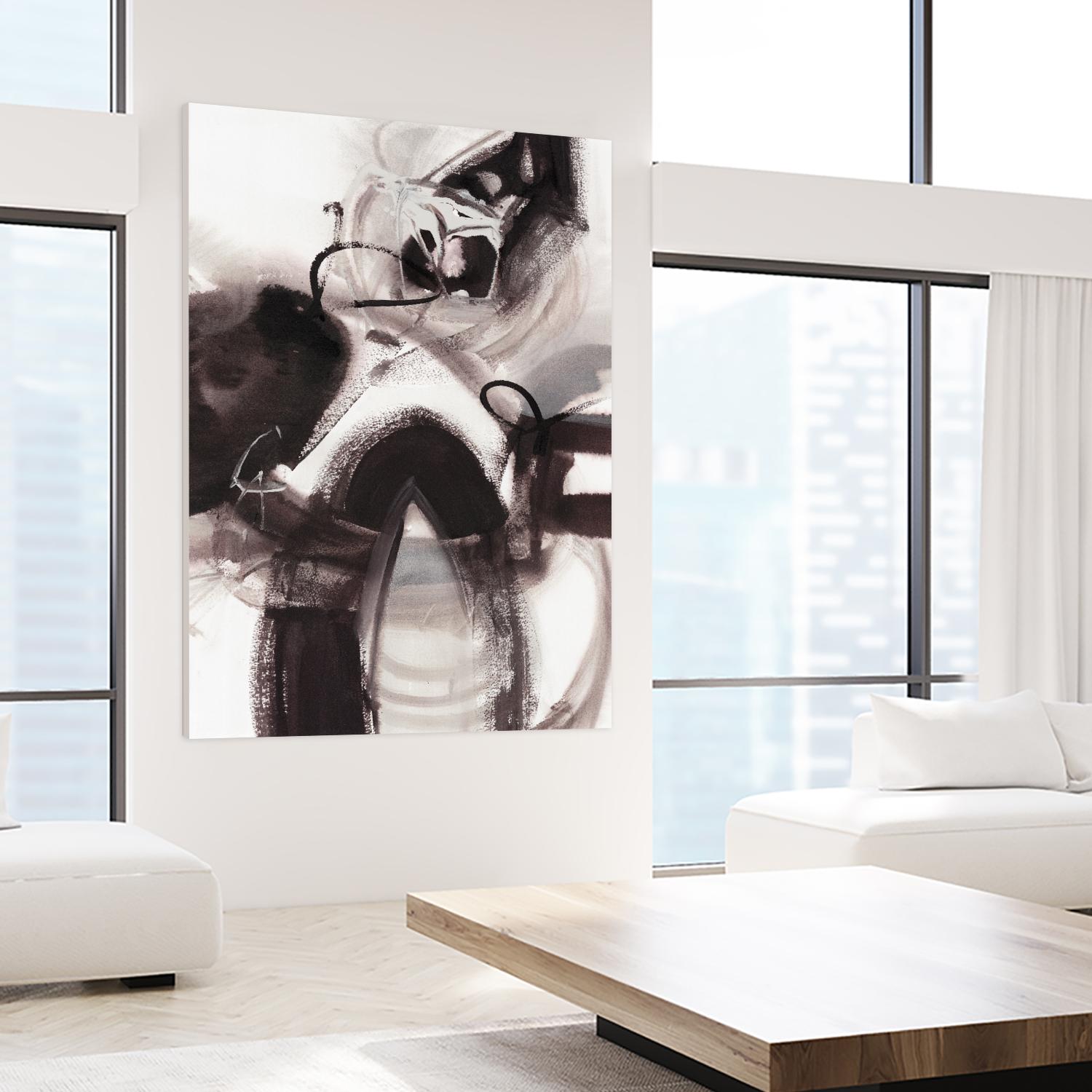 Ink Arch by Bianka Guna on GIANT ART - black abstract