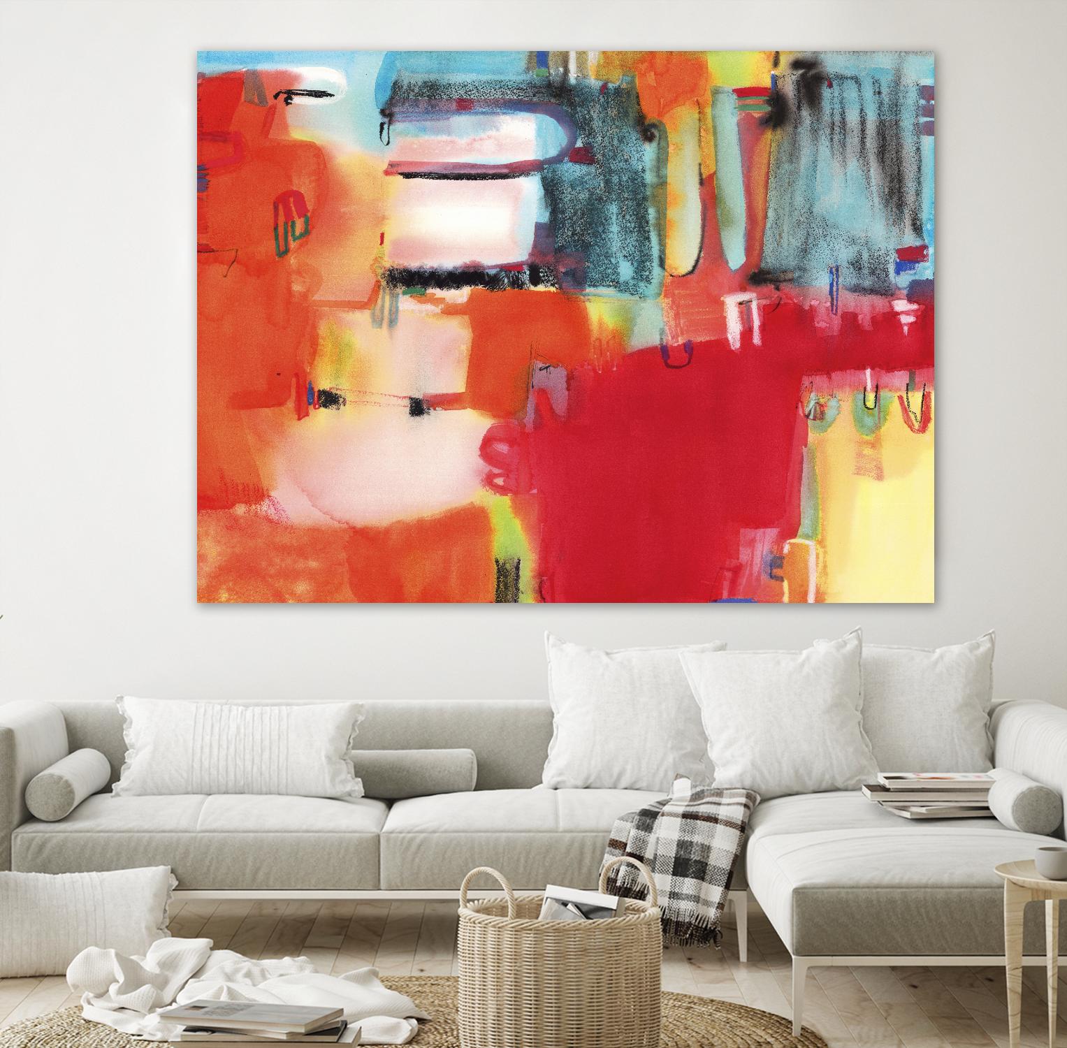 City in Color by Bianka Guna on GIANT ART - orange abstract