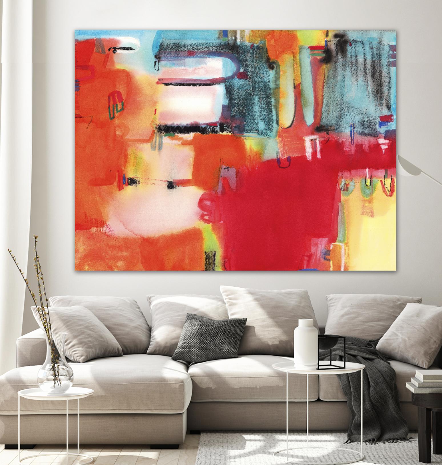City in Color by Bianka Guna on GIANT ART - orange abstract