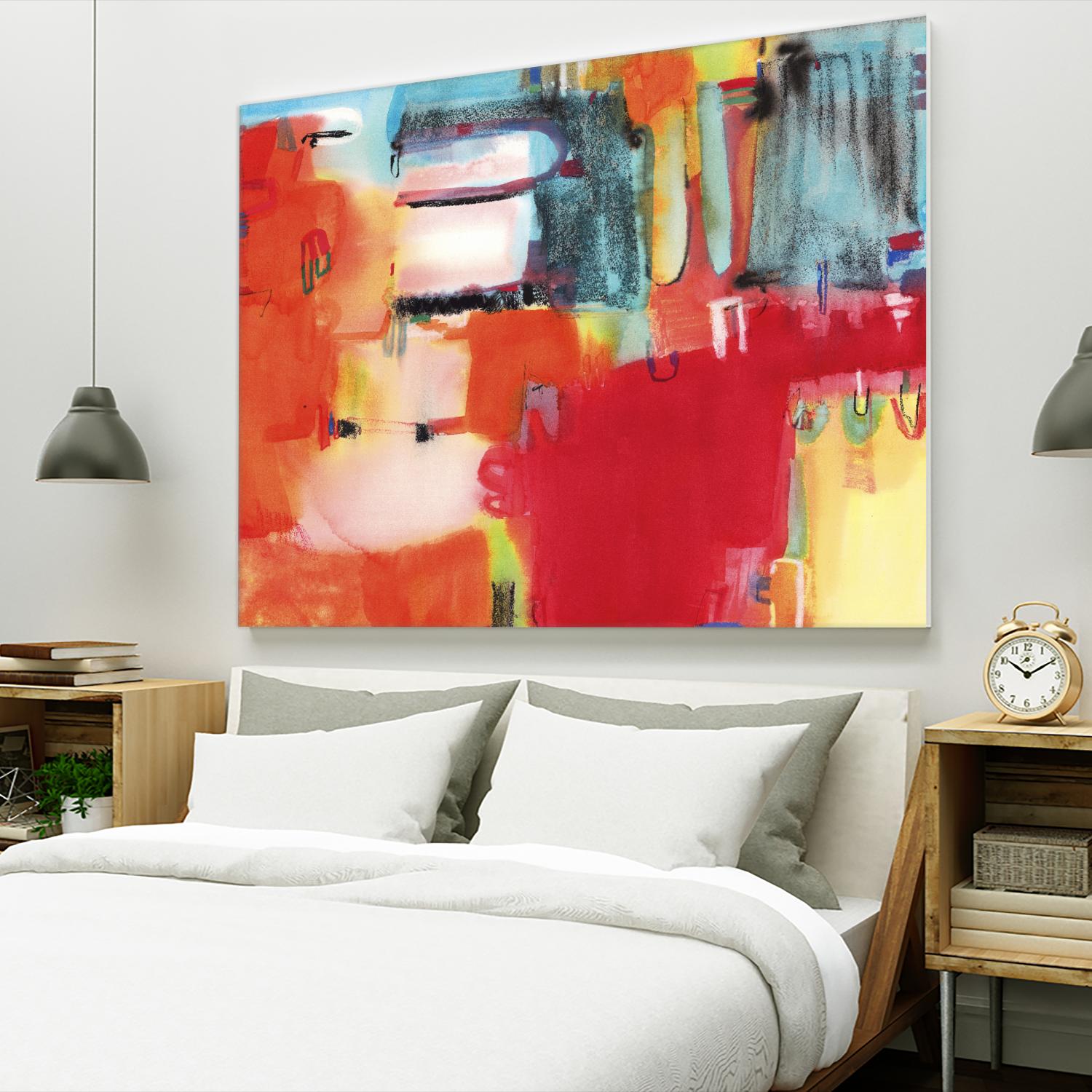 City in Color by Bianka Guna on GIANT ART - orange abstract