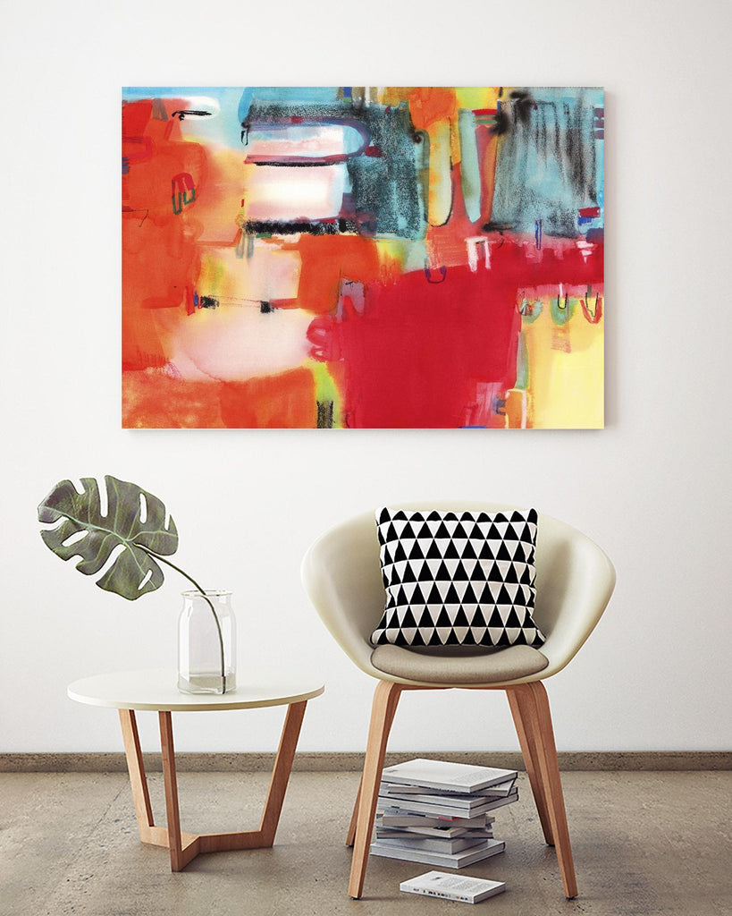 City in Color by Bianka Guna on GIANT ART - orange abstract