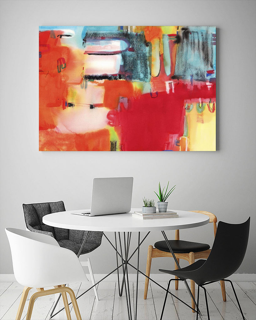 City in Color by Bianka Guna on GIANT ART - orange abstract